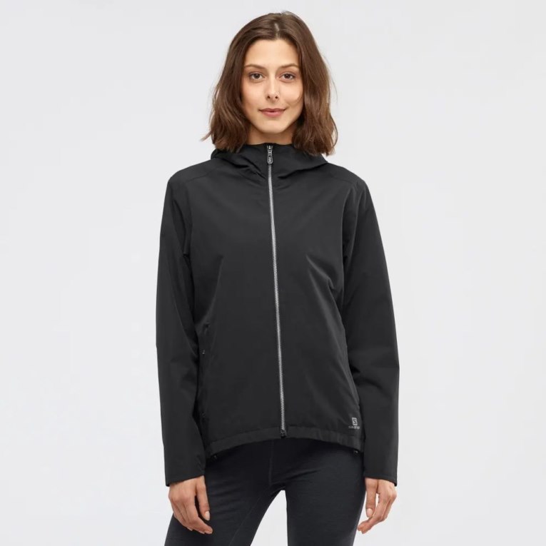 Chaquetas Shell Salomon Comet Wp Jkt W Mujer Negros | MX JSDA687